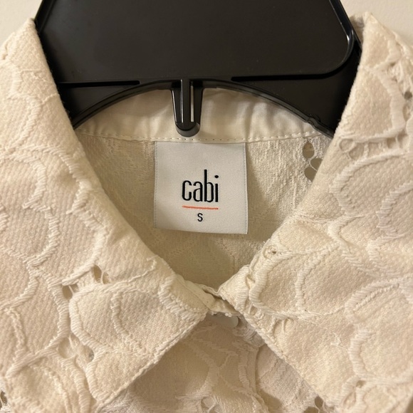 CAbi Cream Eyelet Portrait Jacket - Picture 3 of 6
